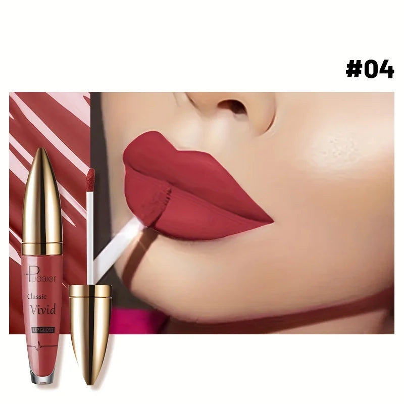 High Pigmented Matte Lip Glaze - Long-Lasting, Smudge Proof, Liquid Lipstick Makeup Valentine's Day Gifts, Women's Day Gift - Shello's Creative Boutique