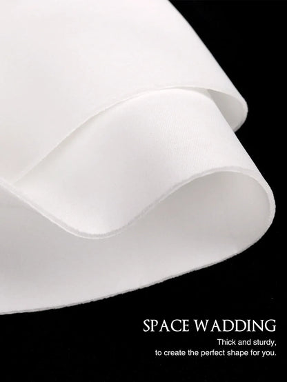 White Bodycon Dress with Back Bow - Sleeveless Party Gown - Shello's Creative Boutique