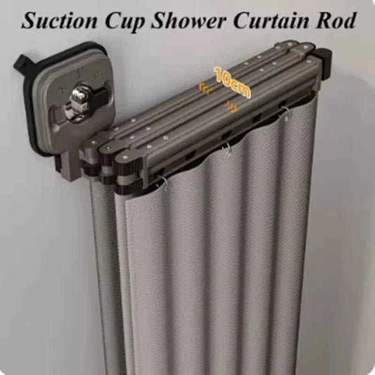 Foldable Waterproof Shower Curtain - No-Drill Bathroom Water Barrier - Shello's Creative Boutique