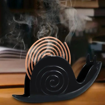 Mosquito Coil Holder & Ash Tray – Snail Shape Fireproof Rack