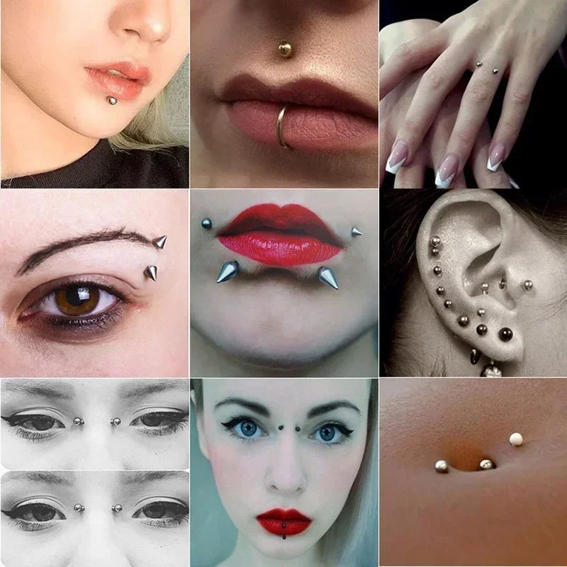 Adhesive Faux Piercing Stud Set – 165/180 Pieces