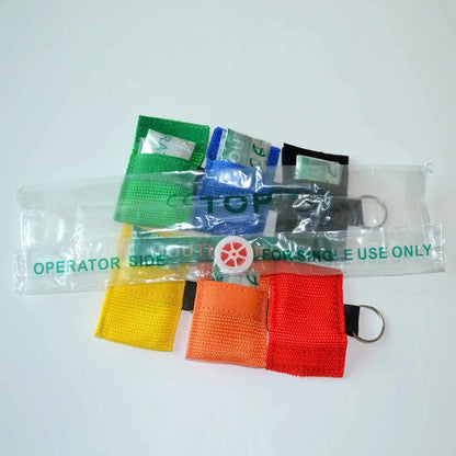 1-10pcs Professional First Aid CPR Breathing Mask Protect Rescuers Artificial Respiration Reuseable With One-way Valve Tools