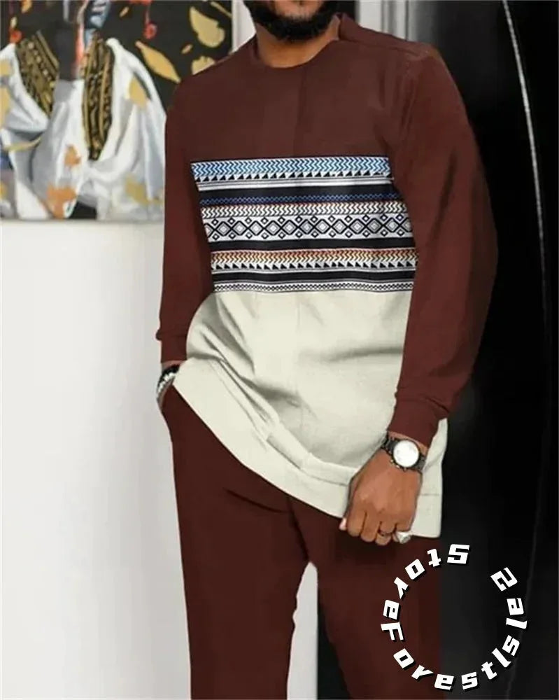 Men's Classic Tracksuit Set - Casual Streetwear 2-Piece Outfit - Shello's Creative Boutique