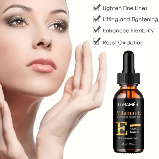 Vitamin E Face Serum - Brightening Anti-Wrinkle Essence for Dark Spots & Pores - Shello's Creative Boutique