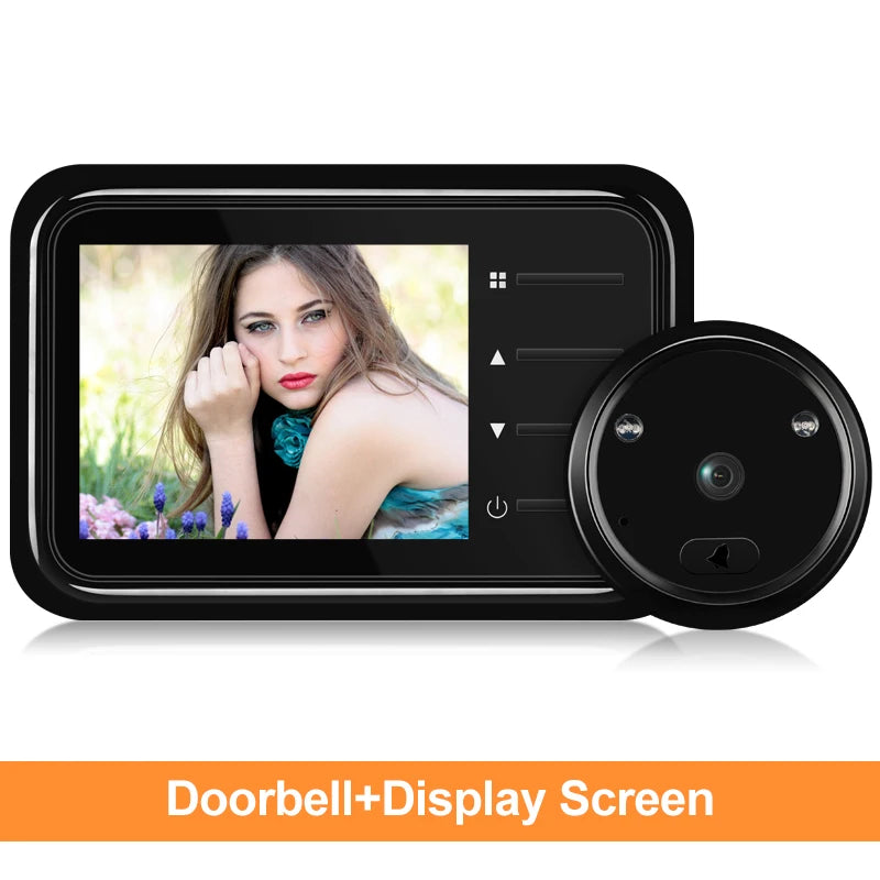 2.4 Inch LCD Door Peephole Camera with IR Night Vision & Video Recording