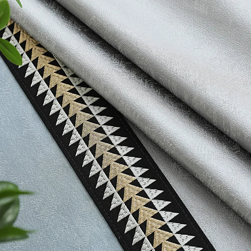 Modern High-End Curtains - Thickened High-Precision Blackout Drapes for Living Room & Bedroom - Shello's Creative Boutique