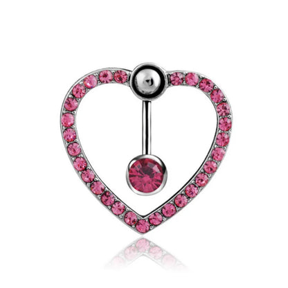 Pink Stainless Steel Belly Button Ring – Animal & Butterfly Styles