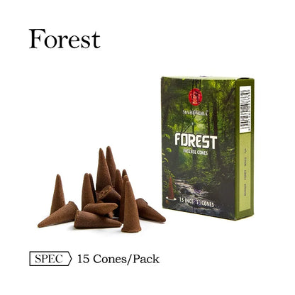 Sandalwood Tower Incense Cones - 15 Handmade Natural Cones