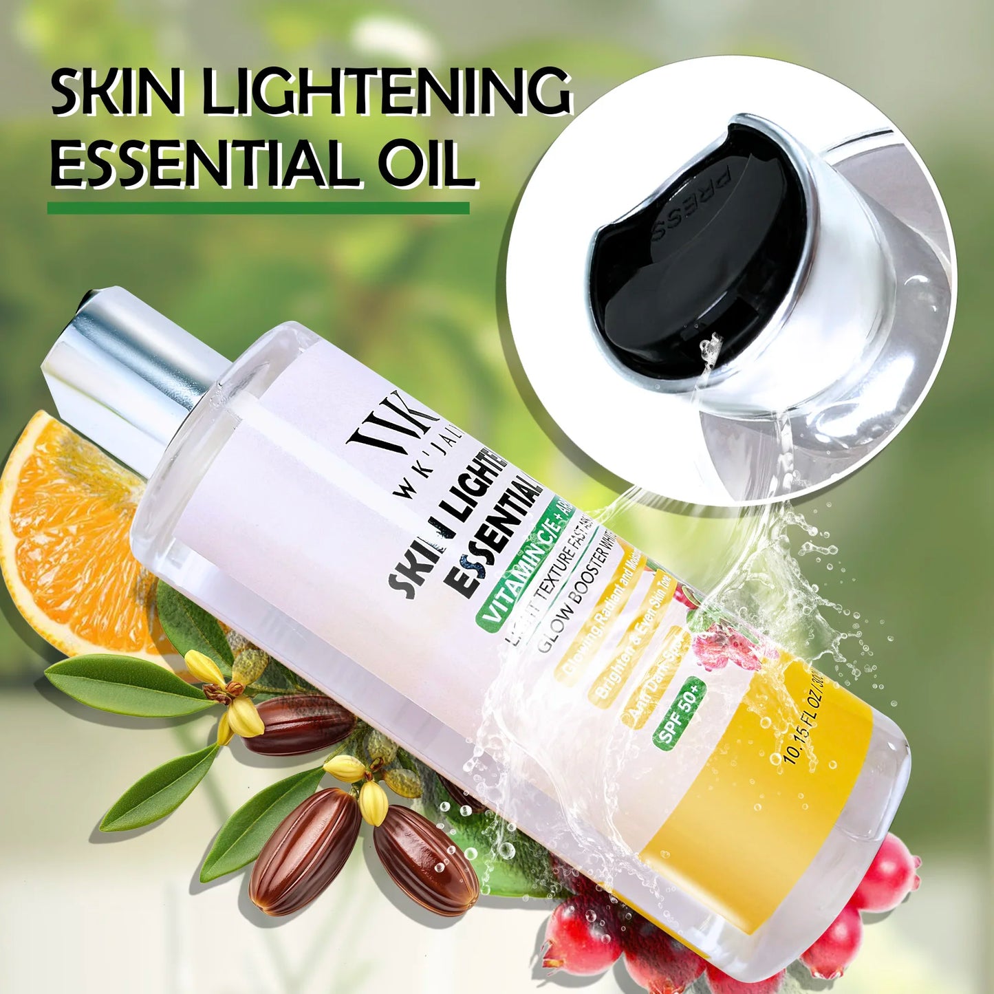 WK JALY Whitening Essential Body Oil Series, Clean Skin, Moisturizing, Nourishing, Remove Acne, Black Spots, for All Skin Types - Shello's Creative Boutique