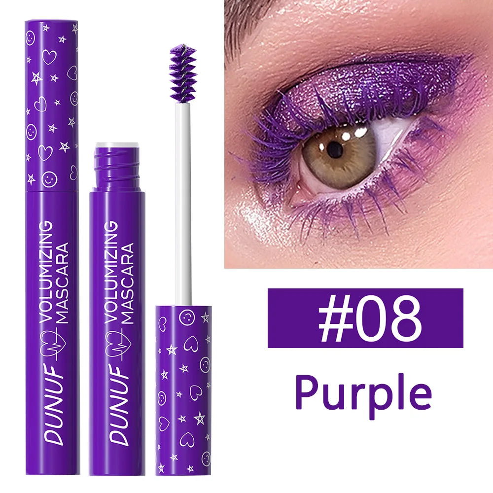 Colorful Curling Mascara Waterproof Fast Drying Eyelashes Extension Multicolor Lashes Makeup Lasting Waterproof White Mascara - Shello's Creative Boutique