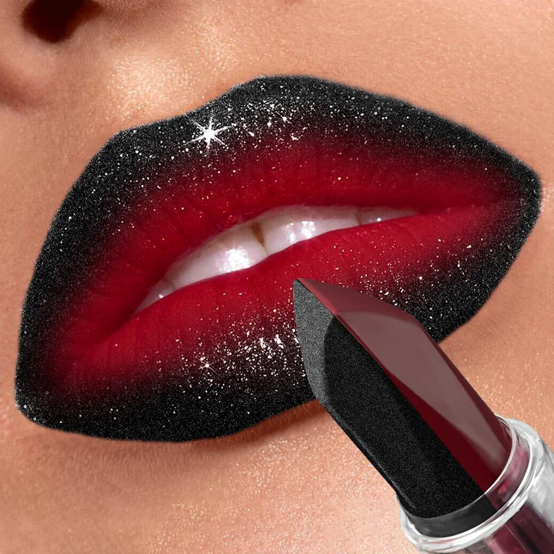 Lipstick Waterproof Long Lasting Moisturizing Matte Non-stick Cup Pearlescent Diamond Lip Tint Red Sexy Lips Makeup - Shello's Creative Boutique