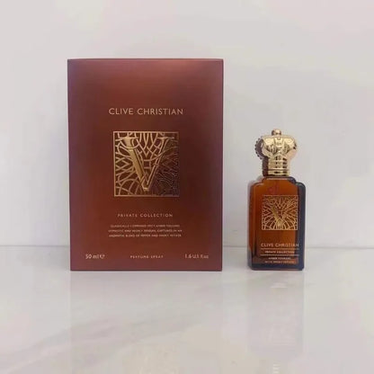 Clive Christian Amberwood Fresh Unisex Perfume 50ml – Long Lasting Elegant Fragrance with Jasmine Rose Sandalwood Amber Musk - Shello's Creative Boutique