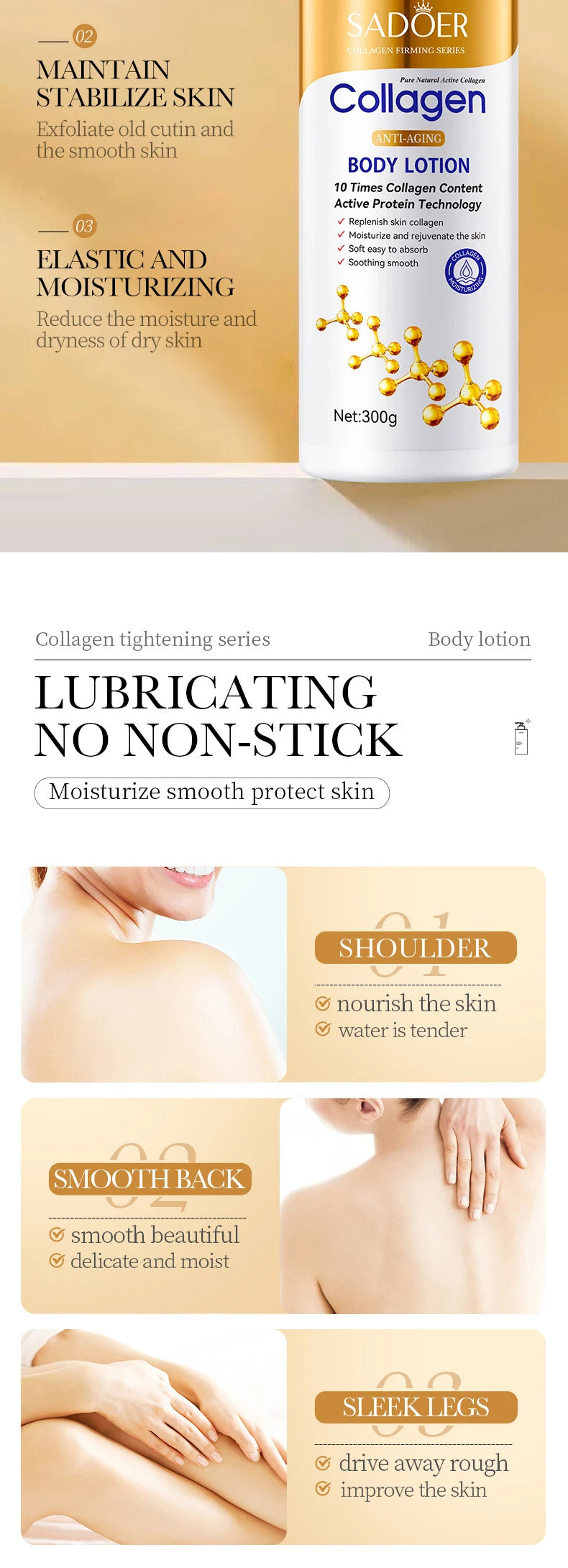 Collagen Milk Bleaching Face Body Cream Whitening Skin Moisturizing Lotion Lightening Care - Shello's Creative Boutique