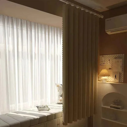 Full Blackout Curtains - Heat Block Sun Protection - Solid Color Drapes for Living Room & Bedroom - Shello's Creative Boutique
