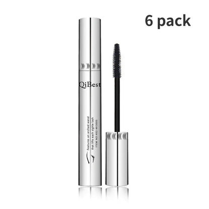Qibest Silver Tube Mascara Waterproof Long & Curling Black Eyelashes Easy Removal No Dizziness Everlastingly Lasting - Shello's Creative Boutique