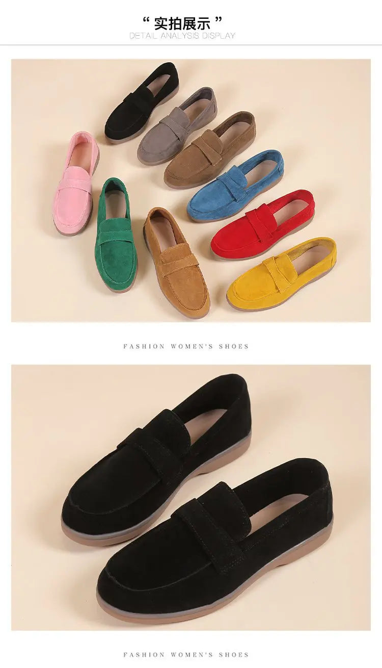 Women's Work Shoes - Comfortable Non-Slip Platform Flat Shoes Plus Size