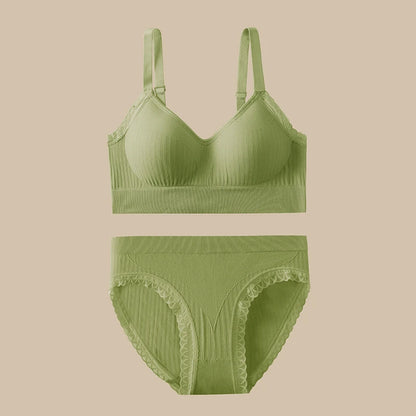 Everyday Seamless Bra & Brief Set – Soft Ribbed Comfort by NoEnName_Null