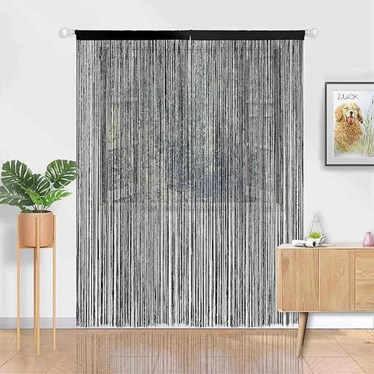 100X200Cm Multi-Color Straight Line Curtains for Living Room Wedding Decoration, Silk Thread Curtains Suitable for Home Door Curtain Decoration, Factory Direct Sales Tassel Curtains