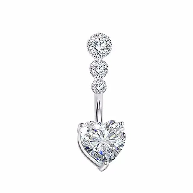 Pink Stainless Steel Belly Button Ring – Animal & Butterfly Styles