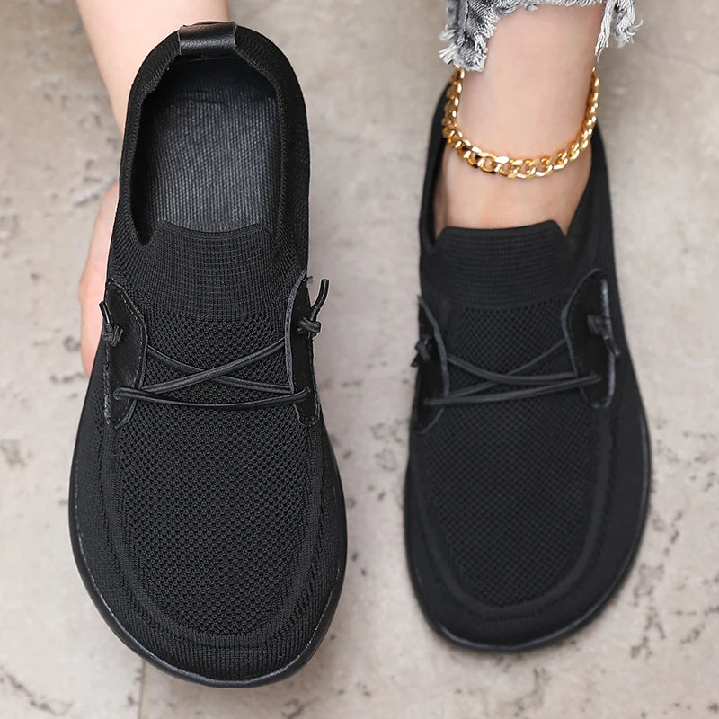 Women's Wide Footed Barefoot Sneakers - Minimalist Mesh Zero Drop Shoes - Shello's Creative Boutique