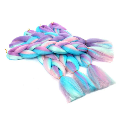 Jumbo Braiding Hair 100g - Colorful Synthetic Crochet Braids Extensions - Shello's Creative Boutique