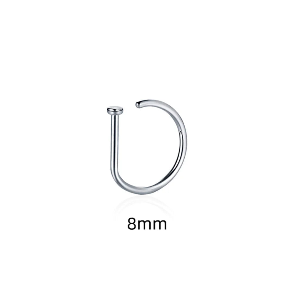 Faux Nose Ring & Septum Clip Set – Five Finishes