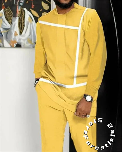 Men's Classic Tracksuit Set - Casual Streetwear 2-Piece Outfit - Shello's Creative Boutique
