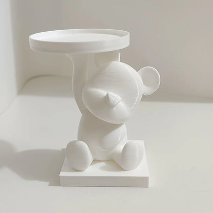 Polar Bear Seated Tray – Decorative Key & Trinket Storage Tray Gift for Home Décor