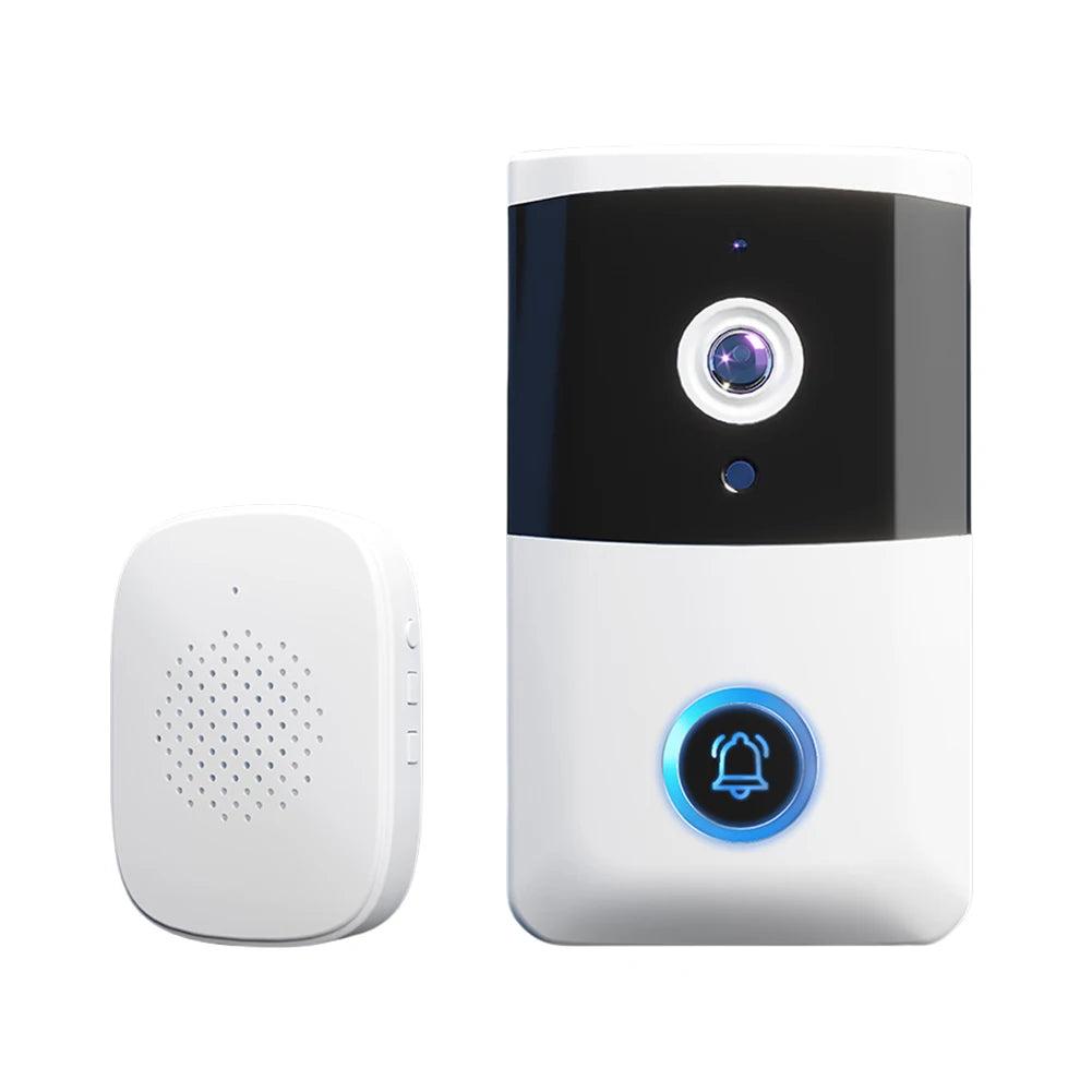 WiFi Wireless Video Doorbell with Night Vision & Two-Way Audio