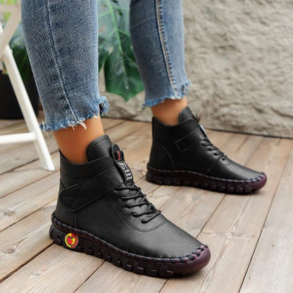 Cushioned Leather Flat Loafers – Comfortable Driving Shoes for Women - Shello's Creative Boutique