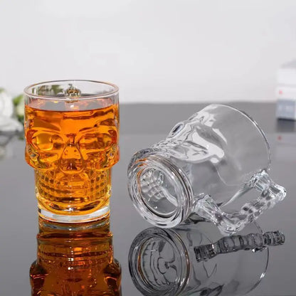 Skull Mug With Handle – Large Capacity Heat-Resistant Lead-Free Glass Beer & Coffee Cup