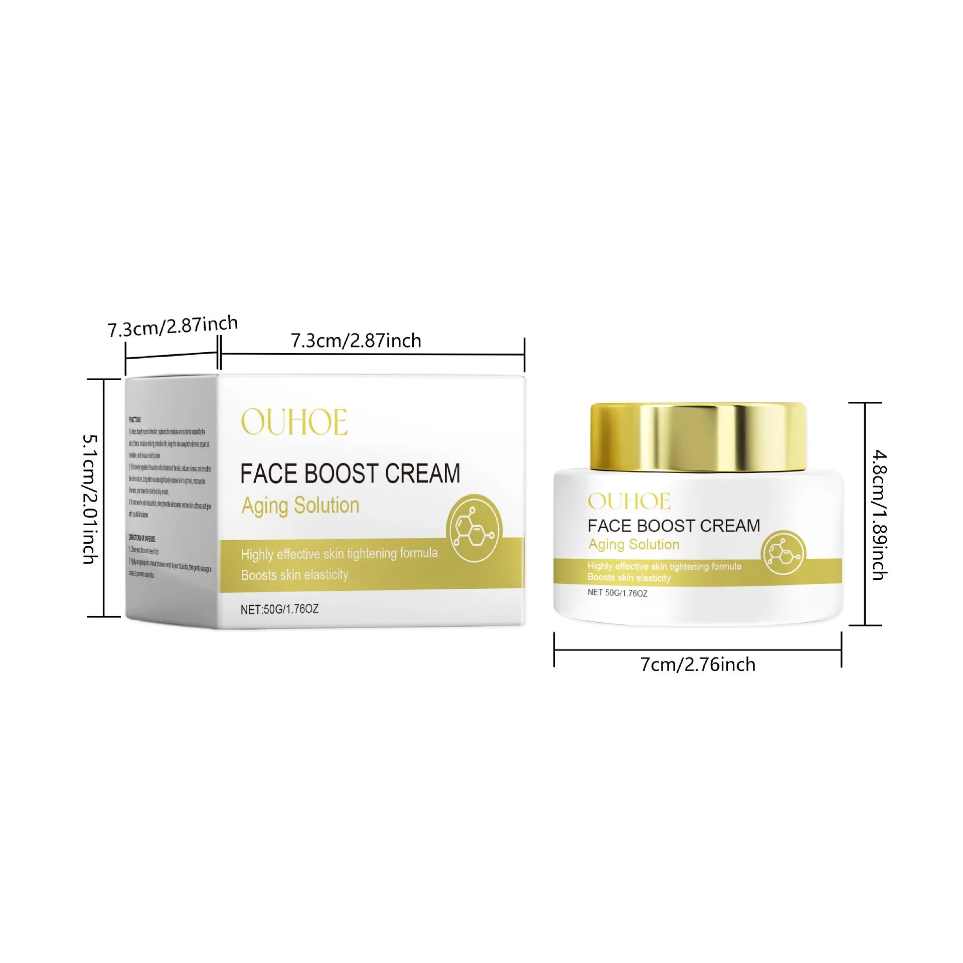 Deep Hydration Face Cream Moisturizing Nourish Tighten Skin Fade Fine Lines Wrin-kle Repair Brighten Smooth Collagen Boost Cream - Shello's Creative Boutique