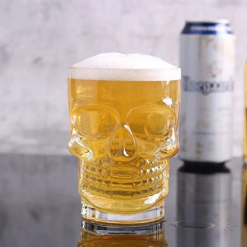 Skull Mug With Handle – Large Capacity Heat-Resistant Lead-Free Glass Beer & Coffee Cup