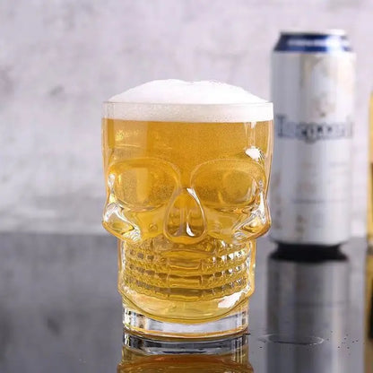 Skull Mug With Handle – Large Capacity Heat-Resistant Lead-Free Glass Beer & Coffee Cup