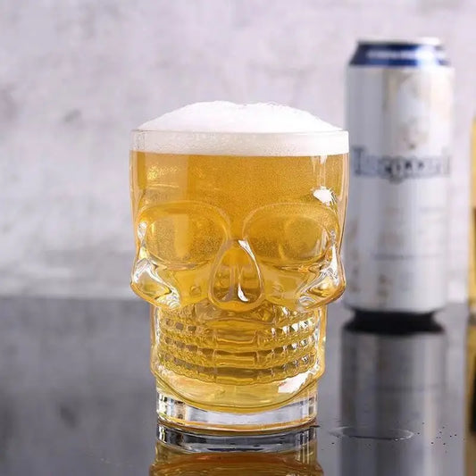 Skull Mug With Handle – Large Capacity Heat-Resistant Lead-Free Glass Beer & Coffee Cup
