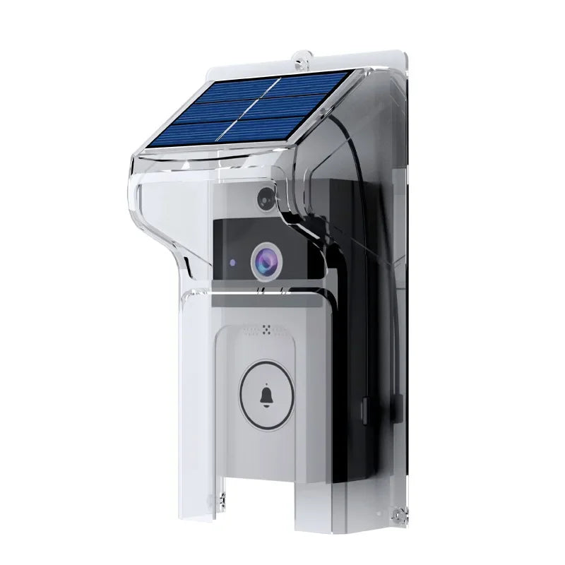 Solar Wireless Smart Video Doorbell HD with Rain Cover & WiFi
