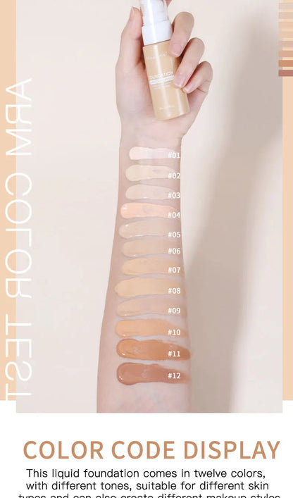 Liquid Foundation – 12 Numbered Options