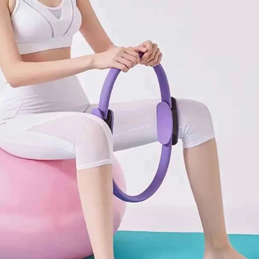 15 inch Yoga Pilates Ring Unbreakable Yoga Magic Circle Toning Thighs Abs Legs Exercise For Women Home Gym Workout Equipment