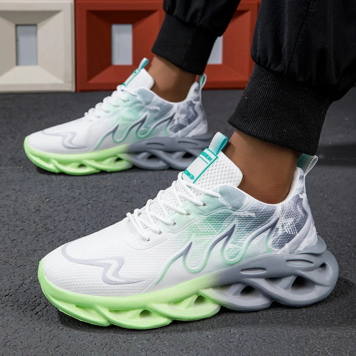 Unisex Lightweight Running Shoes - Breathable Mesh Tennis Trainers for Men & Women 2025 - Shello's Creative Boutique