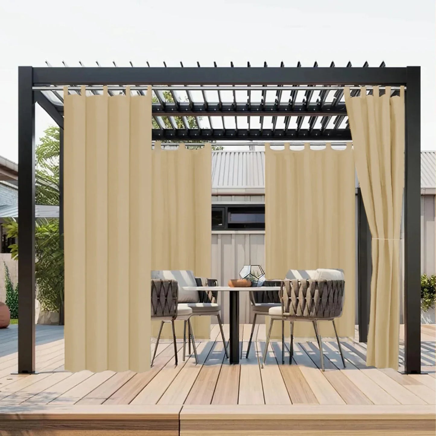 Outdoor Blackout Curtains – Waterproof Patio Drapes - Shello's Creative Boutique