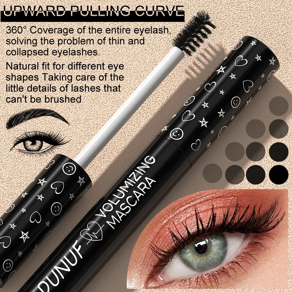 Colorful Curling Mascara Waterproof Fast Drying Eyelashes Extension Multicolor Lashes Makeup Lasting Waterproof White Mascara - Shello's Creative Boutique