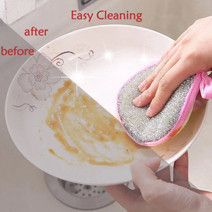 Double-Sided Dishwashing Sponges - Eco-Friendly Kitchen Cleaning