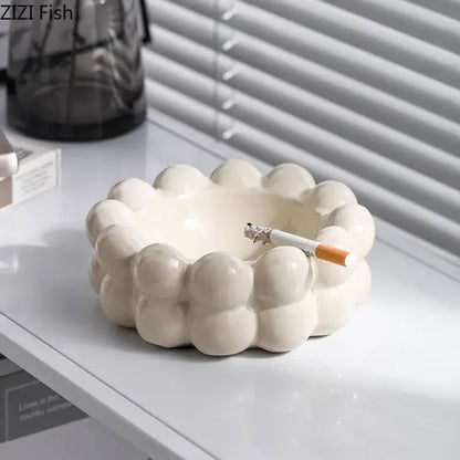 Electroplated Ceramic Ashtray – Decorative Smoking Accessory & Car Ash Tray