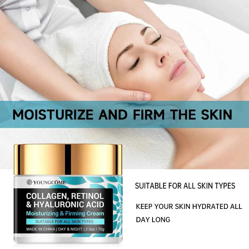 Retinol Collagen Facial Care Moisturizing Cream Deeply Nourishes Suitable for Dry and Rough Skin Aging Face Cream Moisturizing