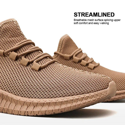 Non-Slip Breathable Trainers - Unisex Weave Knit Outdoor Sports Shoes for Running & Hiking - Shello's Creative Boutique