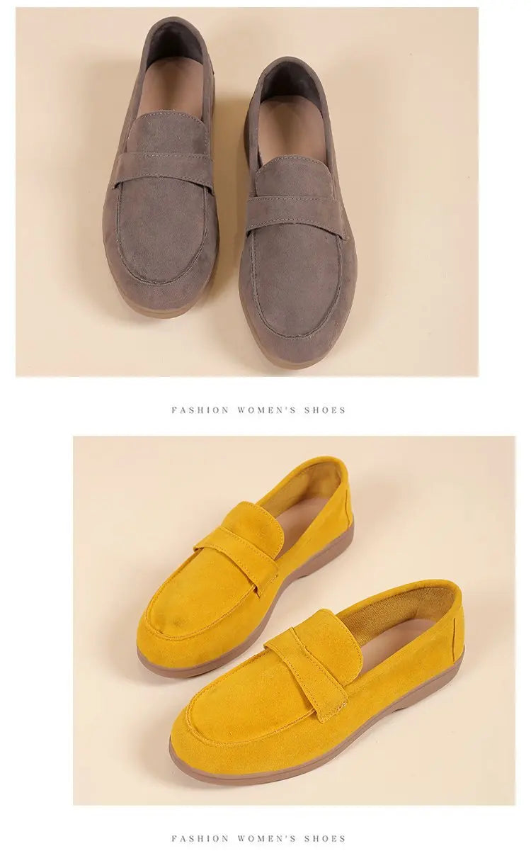 Women's Work Shoes - Comfortable Non-Slip Platform Flat Shoes Plus Size