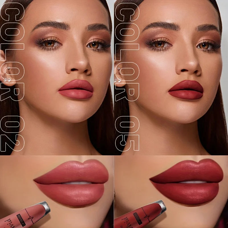 High Pigmented Matte Lip Glaze - Long-Lasting, Smudge Proof, Liquid Lipstick Makeup Valentine's Day Gifts, Women's Day Gift - Shello's Creative Boutique