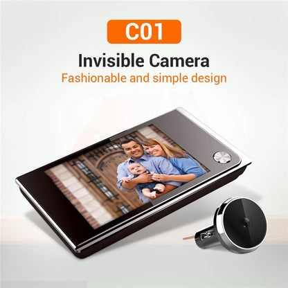 3.5 Inch LCD HD Door Peephole Camera with 120° Wide Angle & 2MP CMOS Sensor