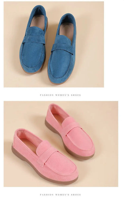 Women's Work Shoes - Comfortable Non-Slip Platform Flat Shoes Plus Size