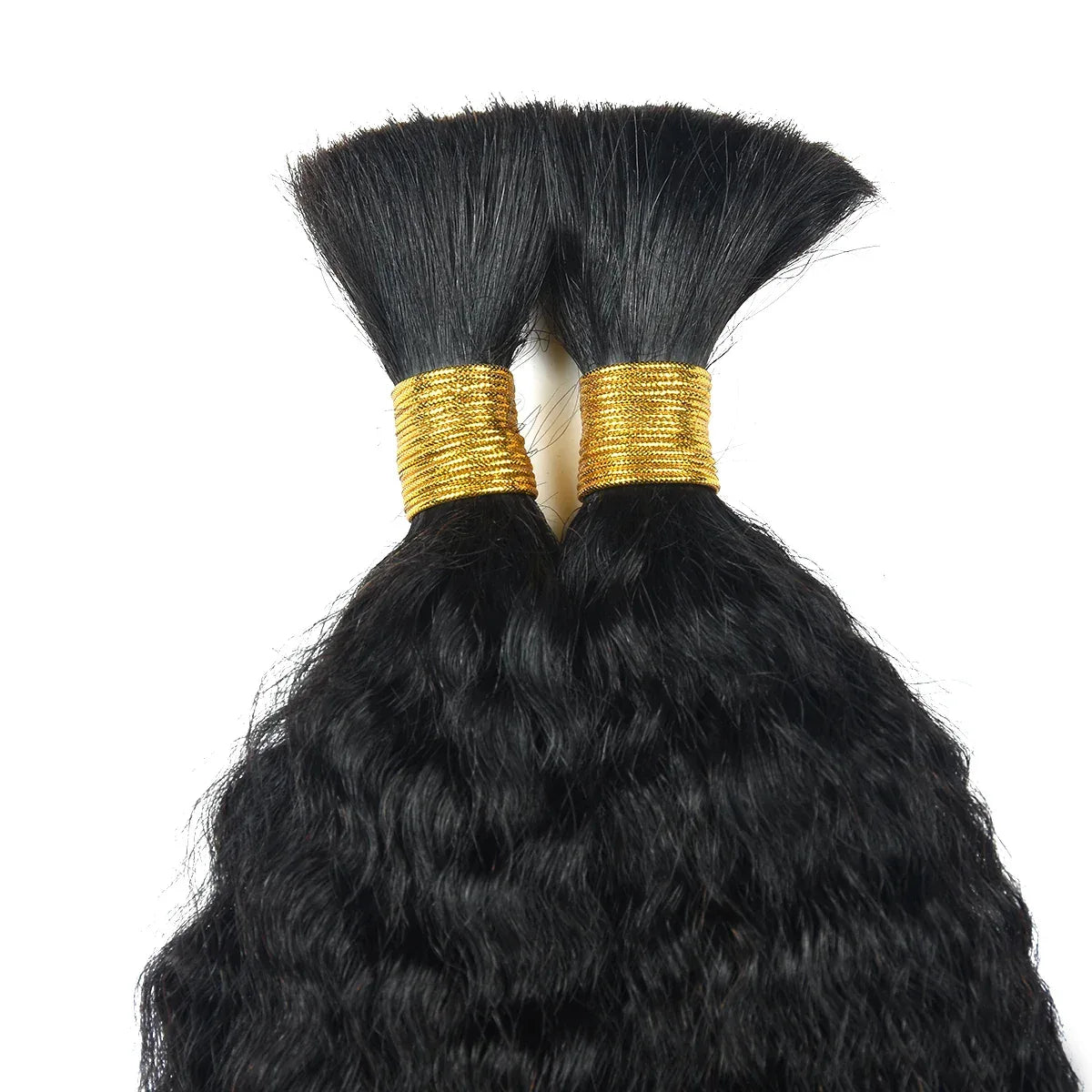Human Braiding Hair 2 Bundles - 100% Brazilian Kinky Straight for Boho Braids - Shello's Creative Boutique